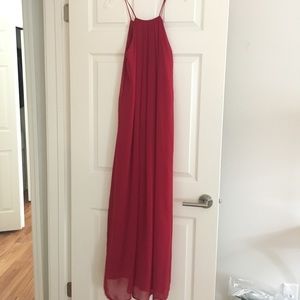 Everly long red dress